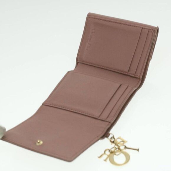 Christian Dior Wallet Lamb Skin Pink - Picture 9 of 15